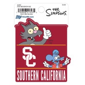 USC Trojans Itchy and Scratchy Sticker
